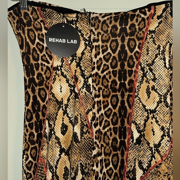 NWT Rehab Lab Fierce and Wild Patchwork jumpsuit L - Picture 3 of 9